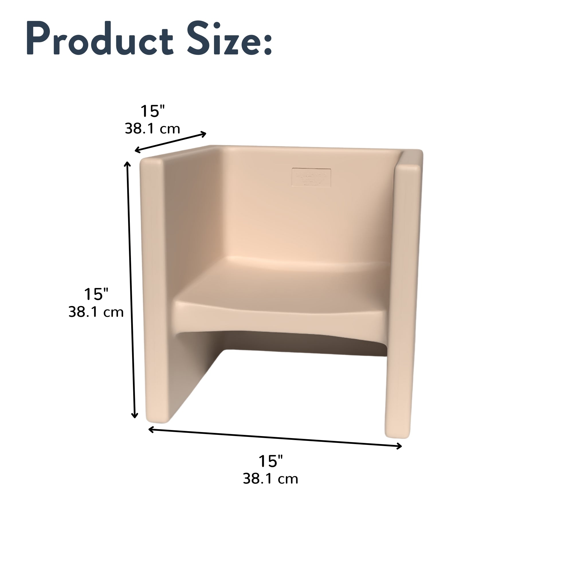 Cube Chair - Sand