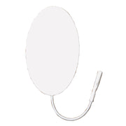 Valutrode Reusable Electrodes, White Foam Top, 1-1/2" X 2-1/2" Oval, 4/Pack