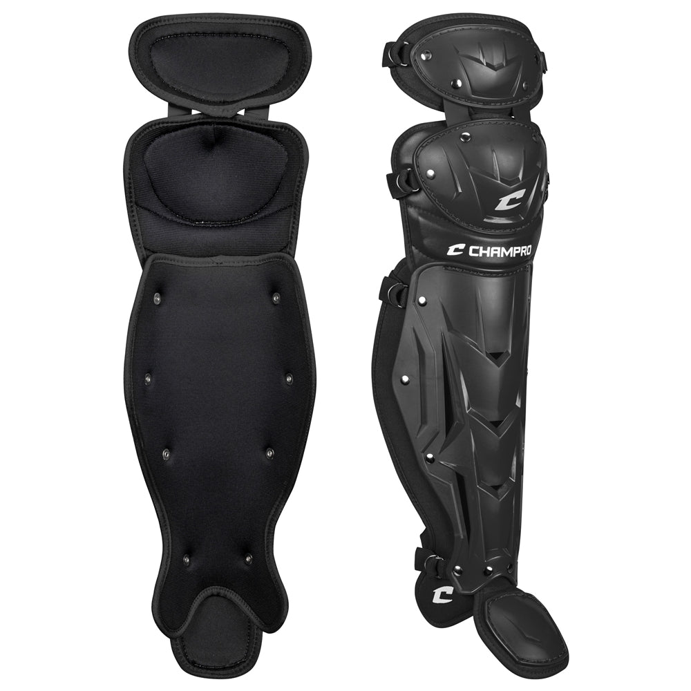 Optimus MVP Double Knee Leg Guard - Black, Adult
