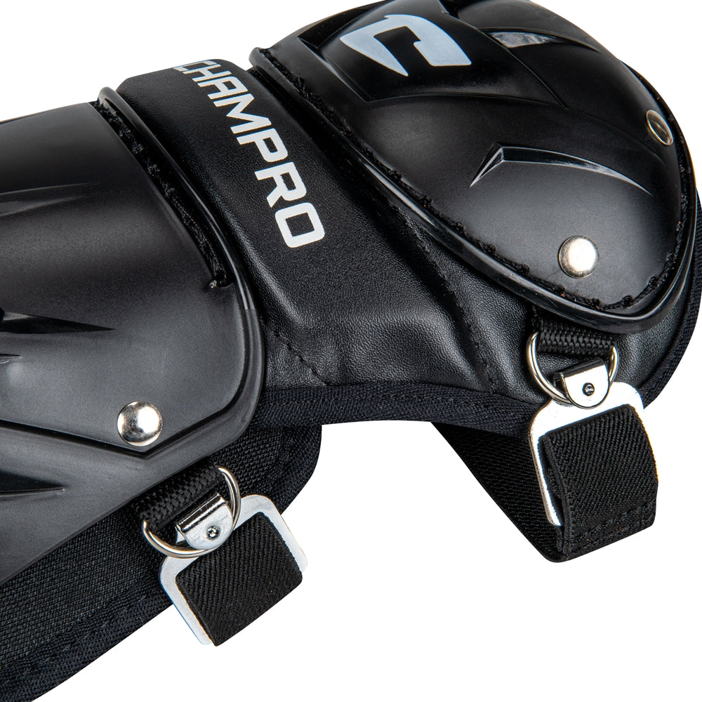 Optimus MVP Single Knee Leg Guard - Black, Senior League