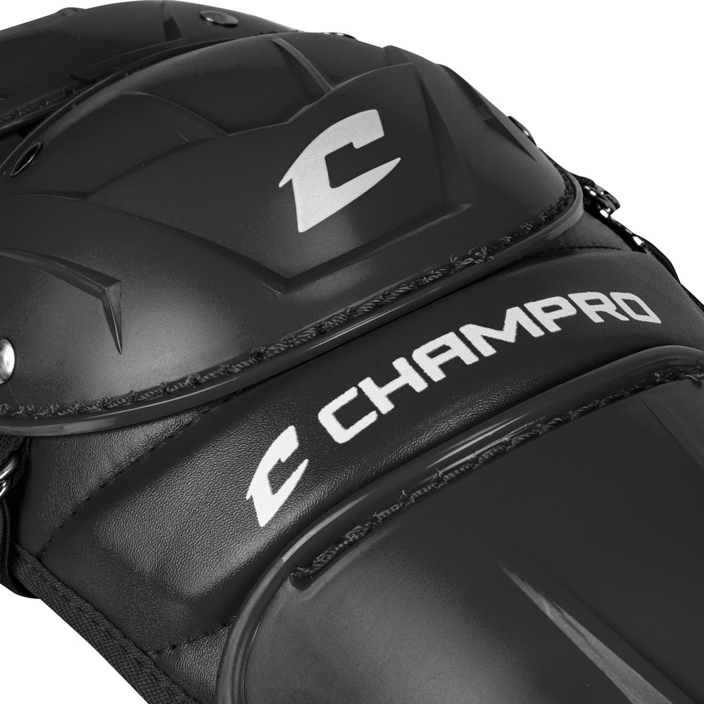 Optimus MVP Double Knee Leg Guard - Black, Youth