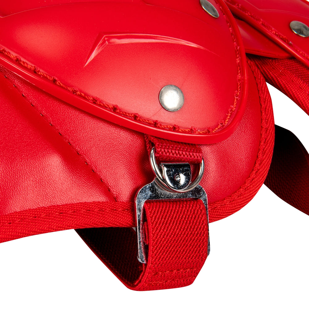 Optimus MVP Double Knee Leg Guard - Scarlet, Youth