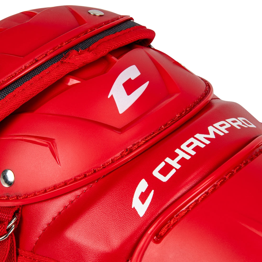 Optimus PRO Leg Guard - Scarlet, Adult