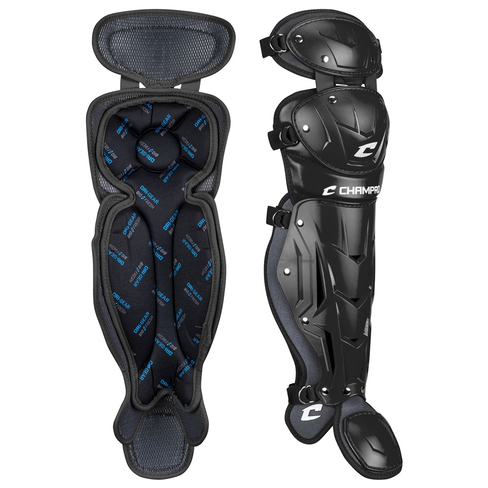 Optimus PRO Leg Guard - Black, Senior League