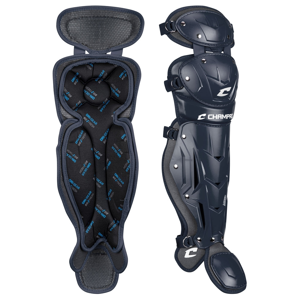 Optimus PRO Leg Guard - Navy, Senior League