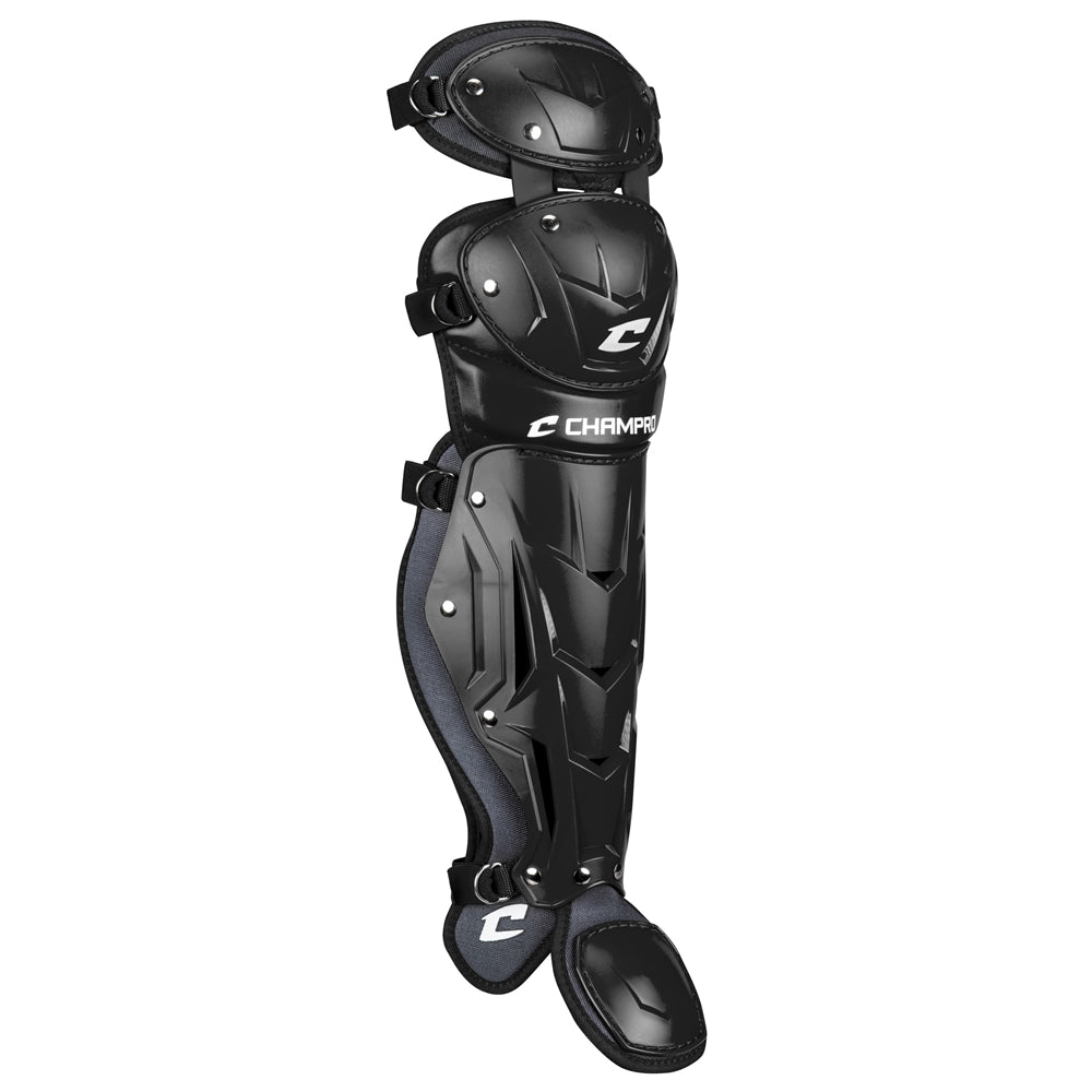 Optimus PRO Leg Guard - Black, Senior League