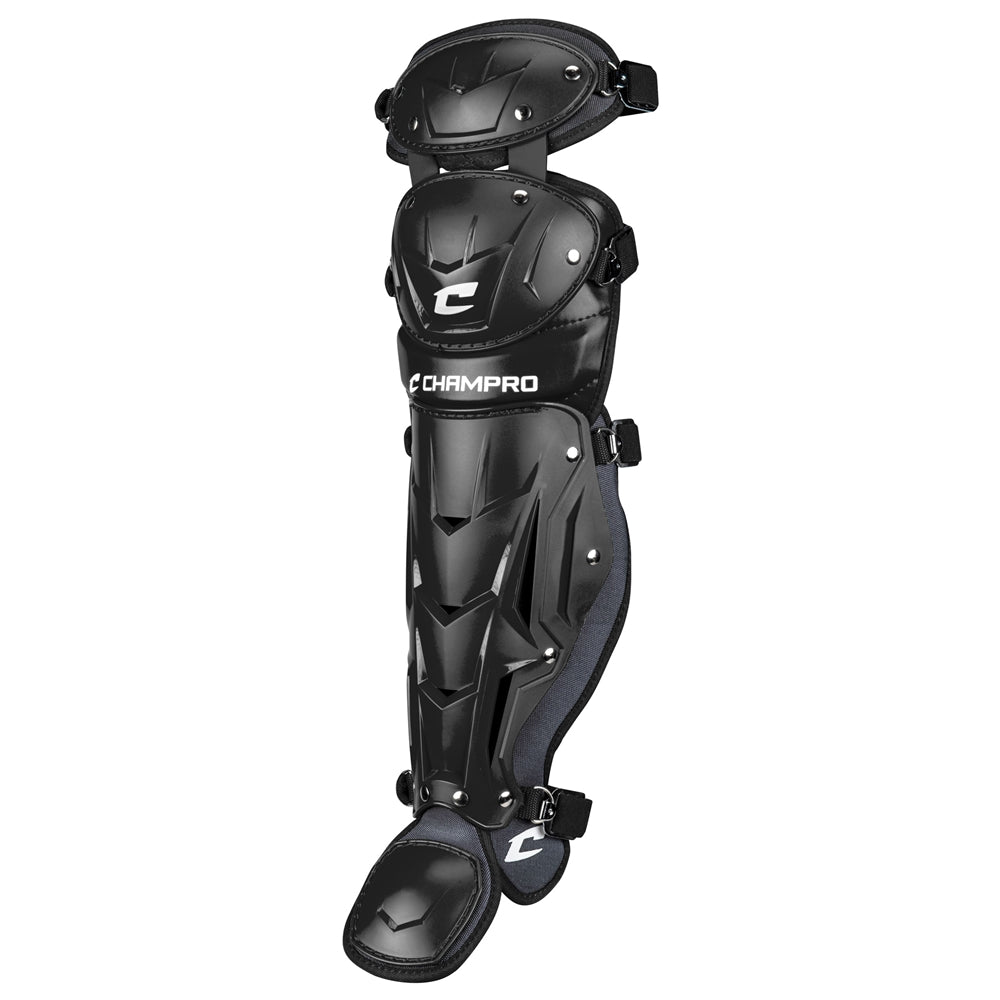 Optimus PRO Leg Guard - Black, Senior League
