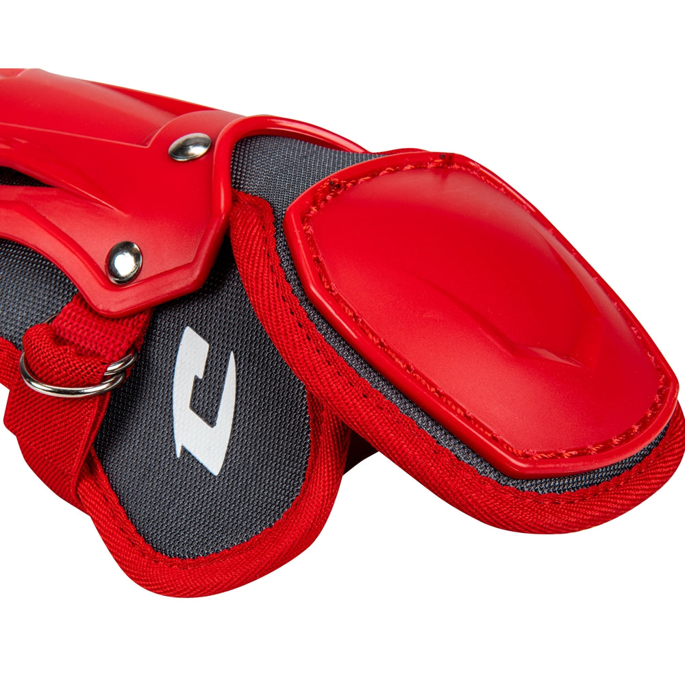 Optimus PRO Leg Guard - Scarlet, Senior League