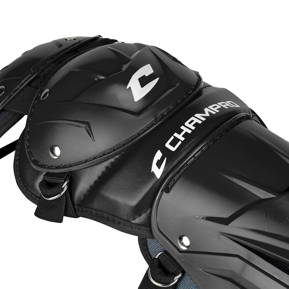Optimus PRO Leg Guard - Black, Senior League