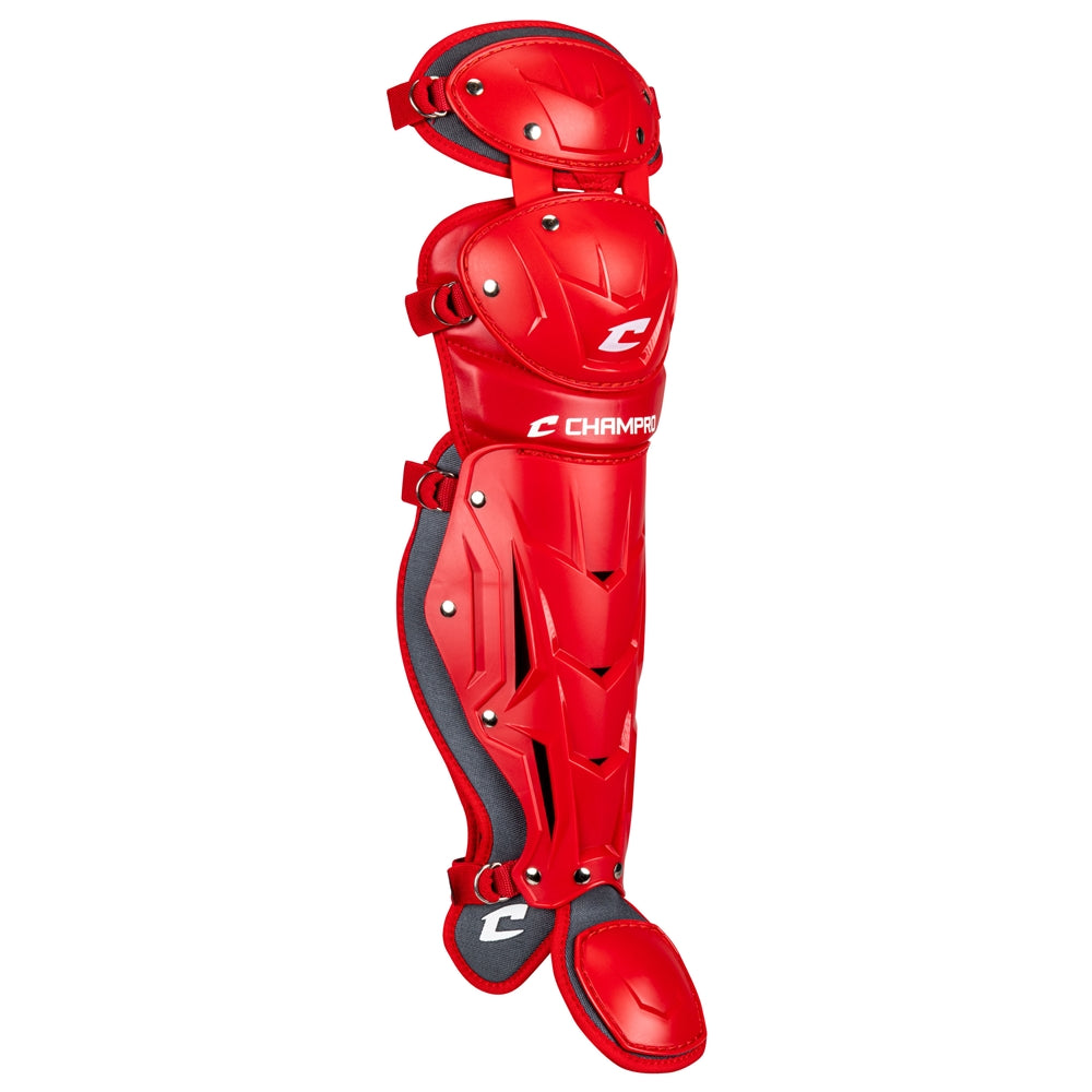 Optimus PRO Leg Guard - Scarlet, Youth