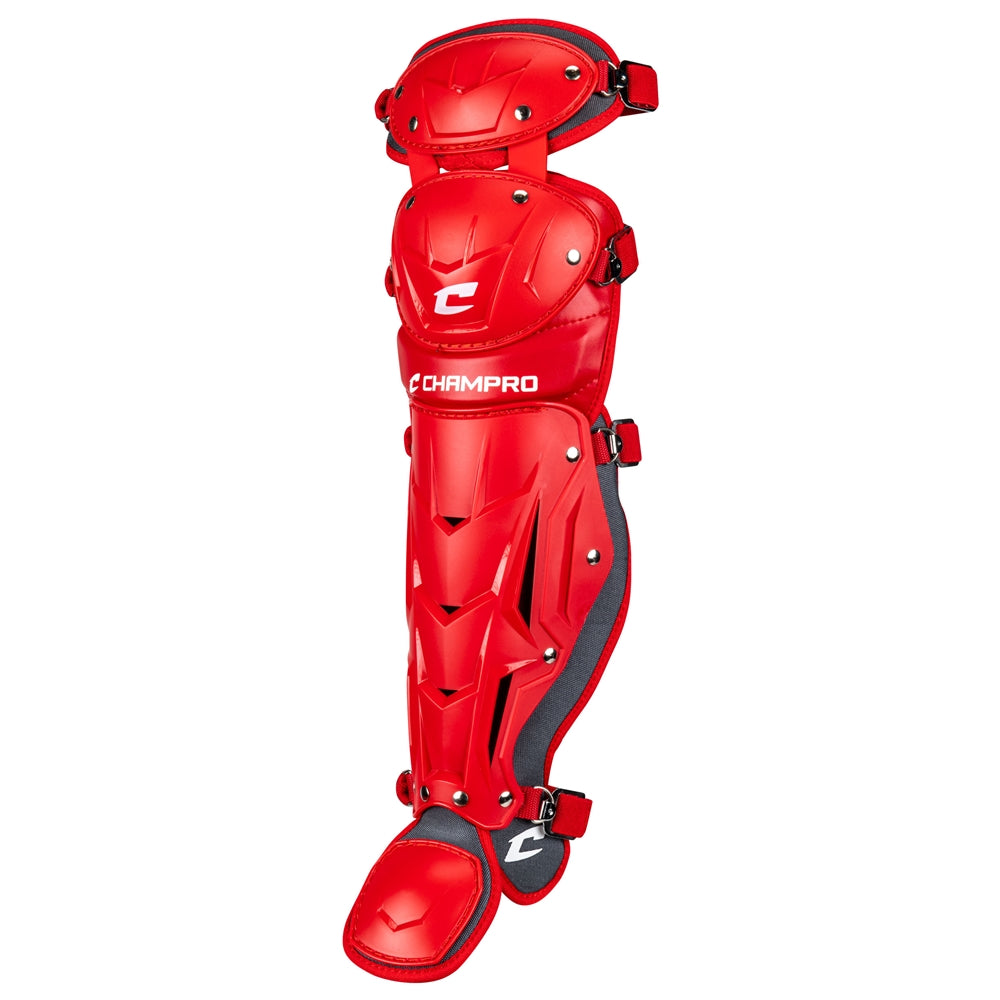Optimus PRO Leg Guard - Scarlet, Youth