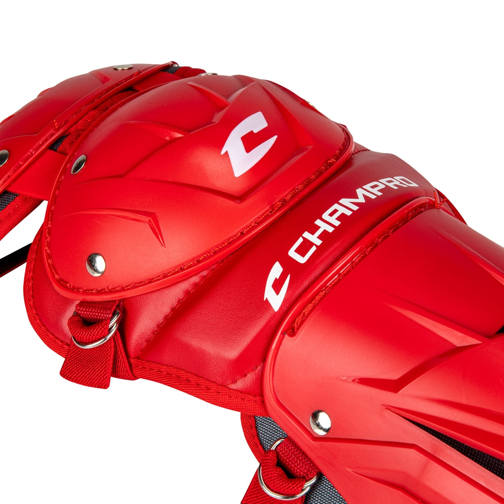 Optimus PRO Leg Guard - Scarlet, Youth