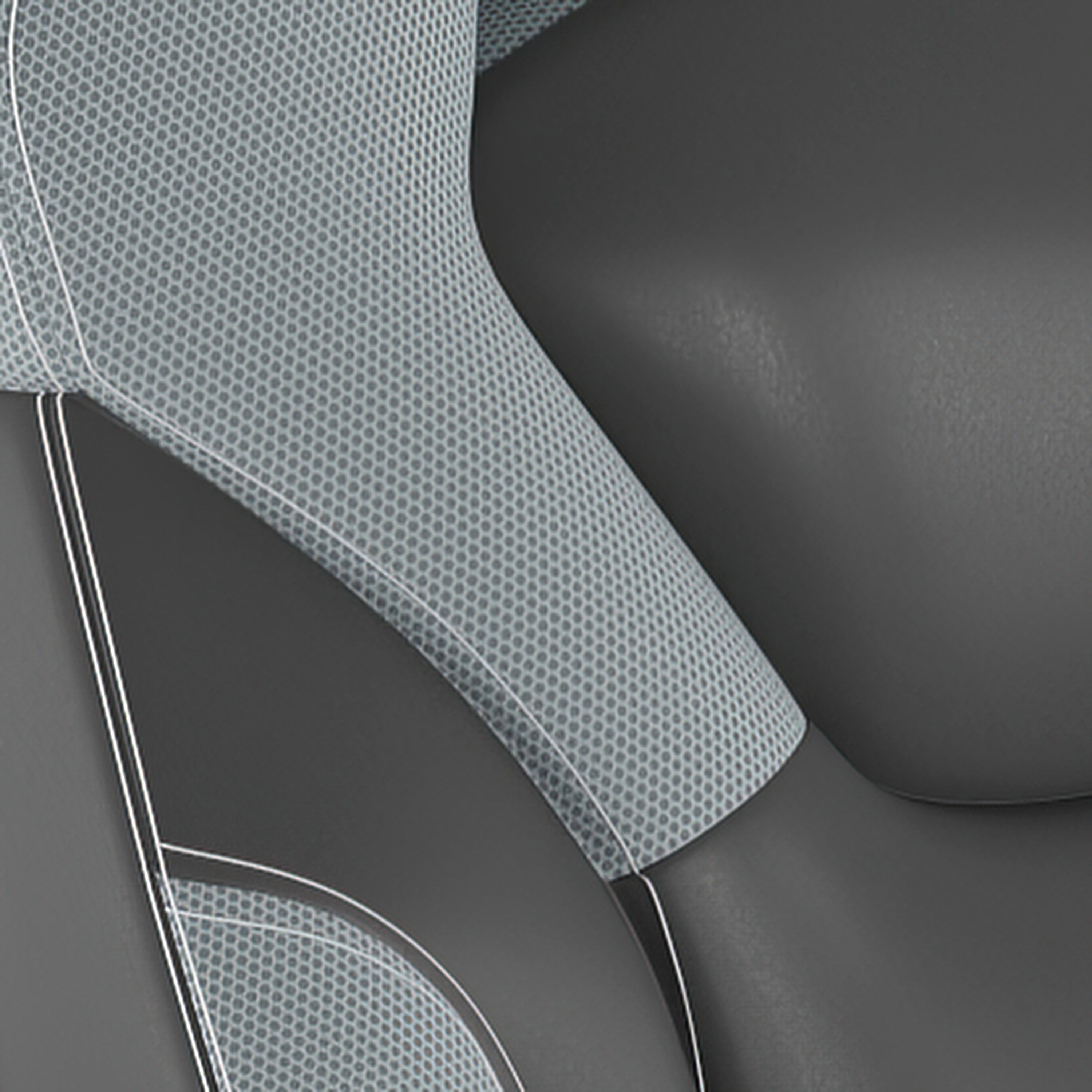 X10 Gaming Chair Racing Office Computer PC Adjustable Chair with Flip-up Arms and Transparent Roller Wheels, Gray/Black LeatherSoft