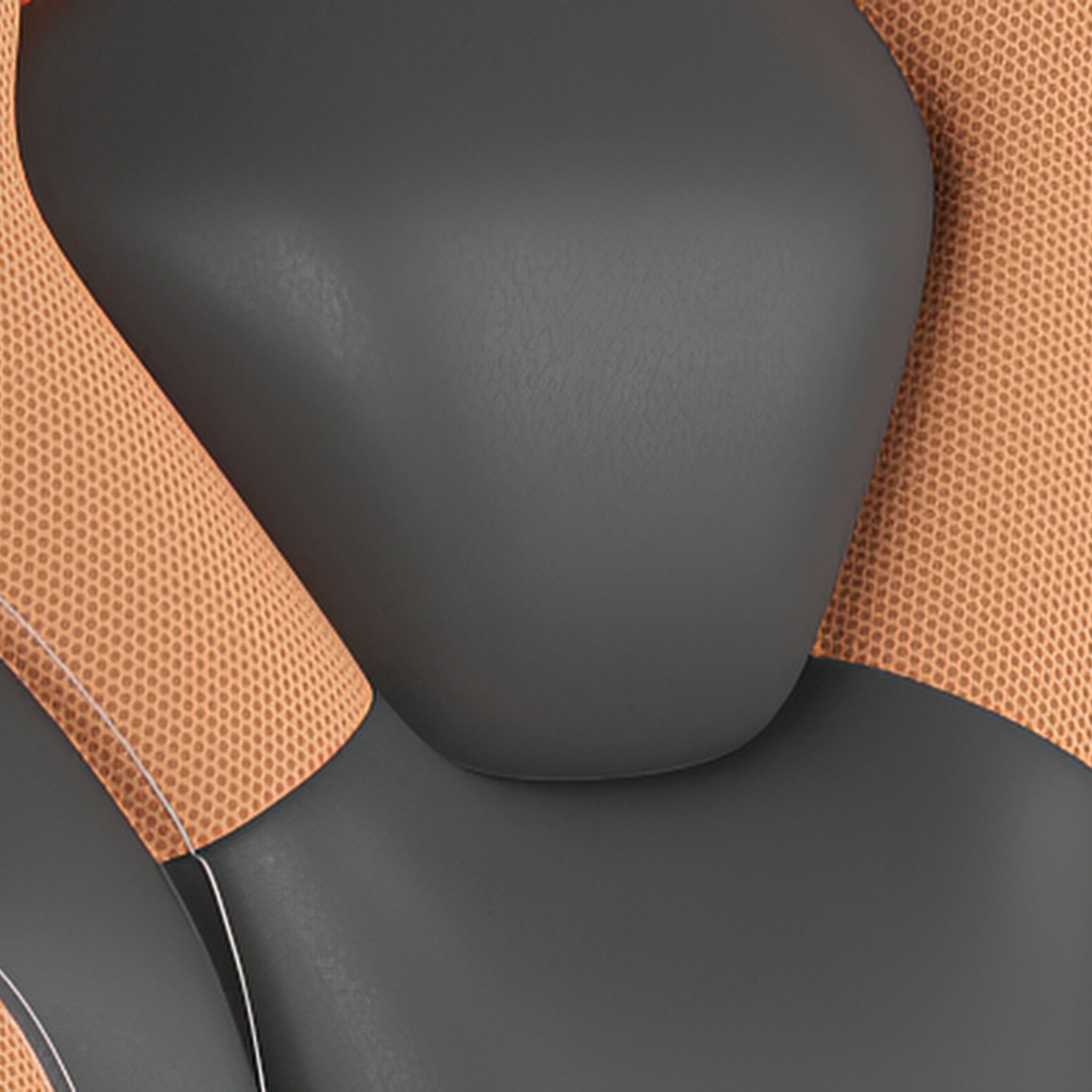 X10 Gaming Chair Racing Office Computer PC Adjustable Chair with Flip-up Arms and Transparent Roller Wheels, Orange/Black LeatherSoft