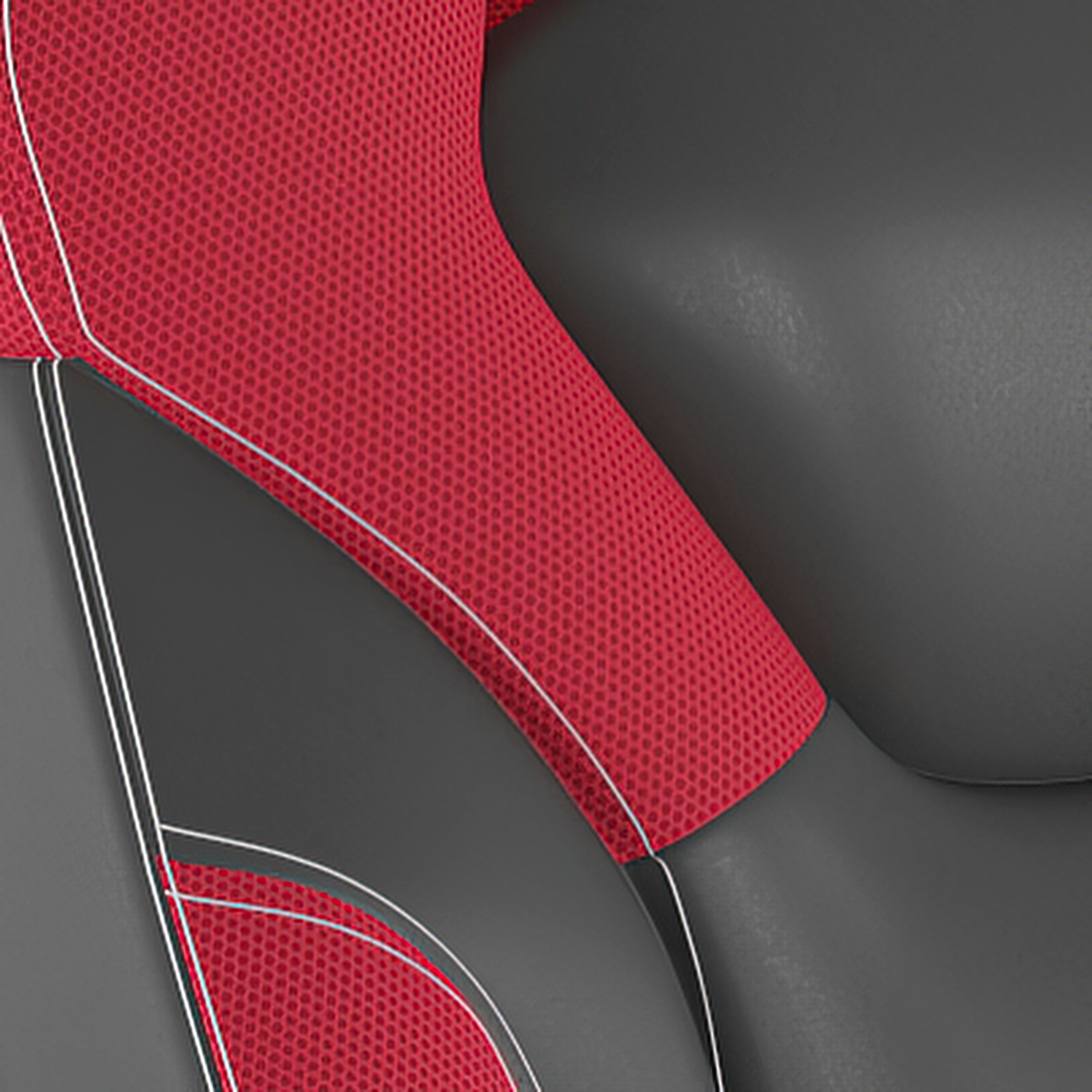 X10 Gaming Chair Racing Office Computer PC Adjustable Chair with Flip-up Arms and Transparent Roller Wheels, Red/Black LeatherSoft