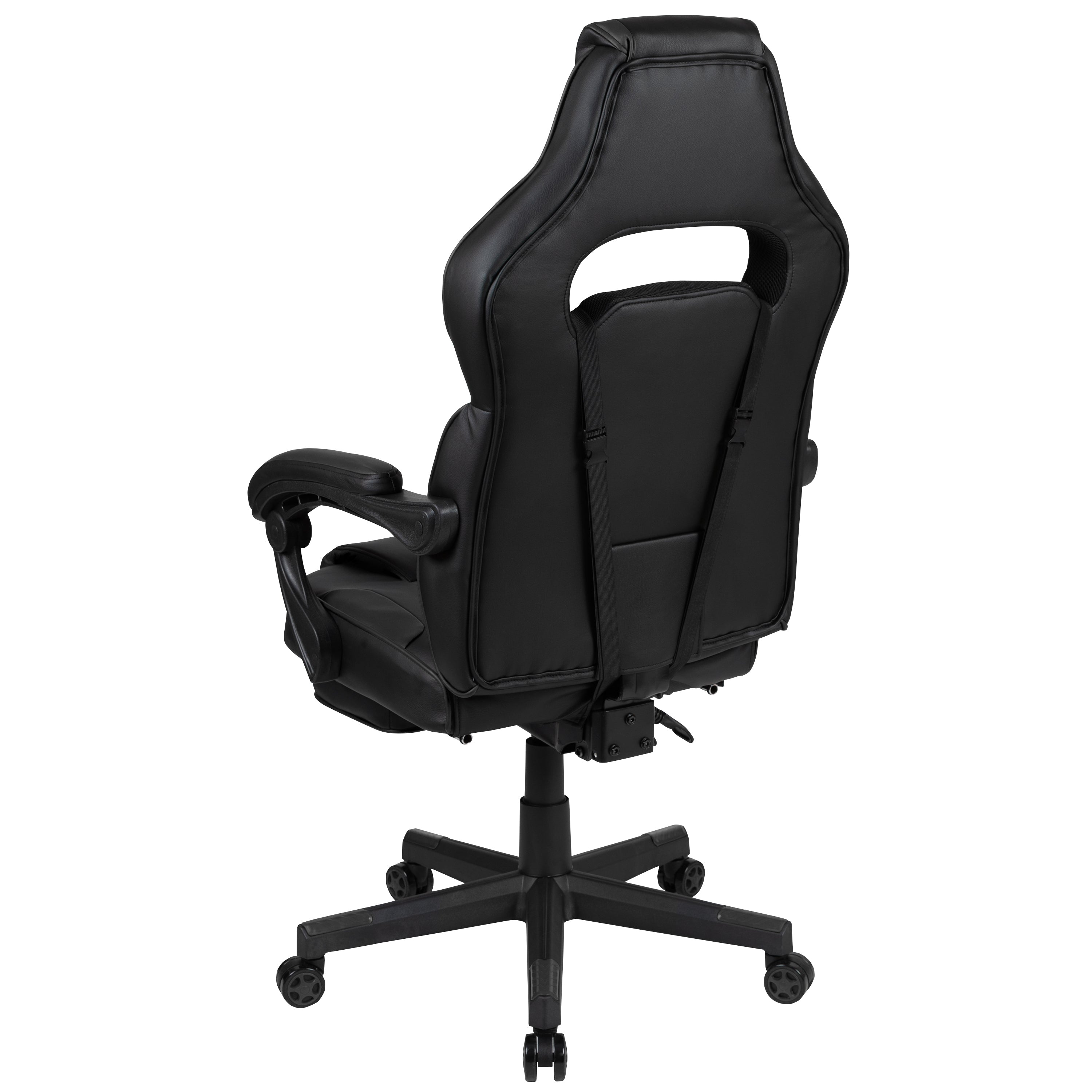 X40 Gaming Chair Racing Ergonomic Computer Chair with Fully Reclining Back/Arms, Slide-Out Footrest, Massaging Lumbar - Black
