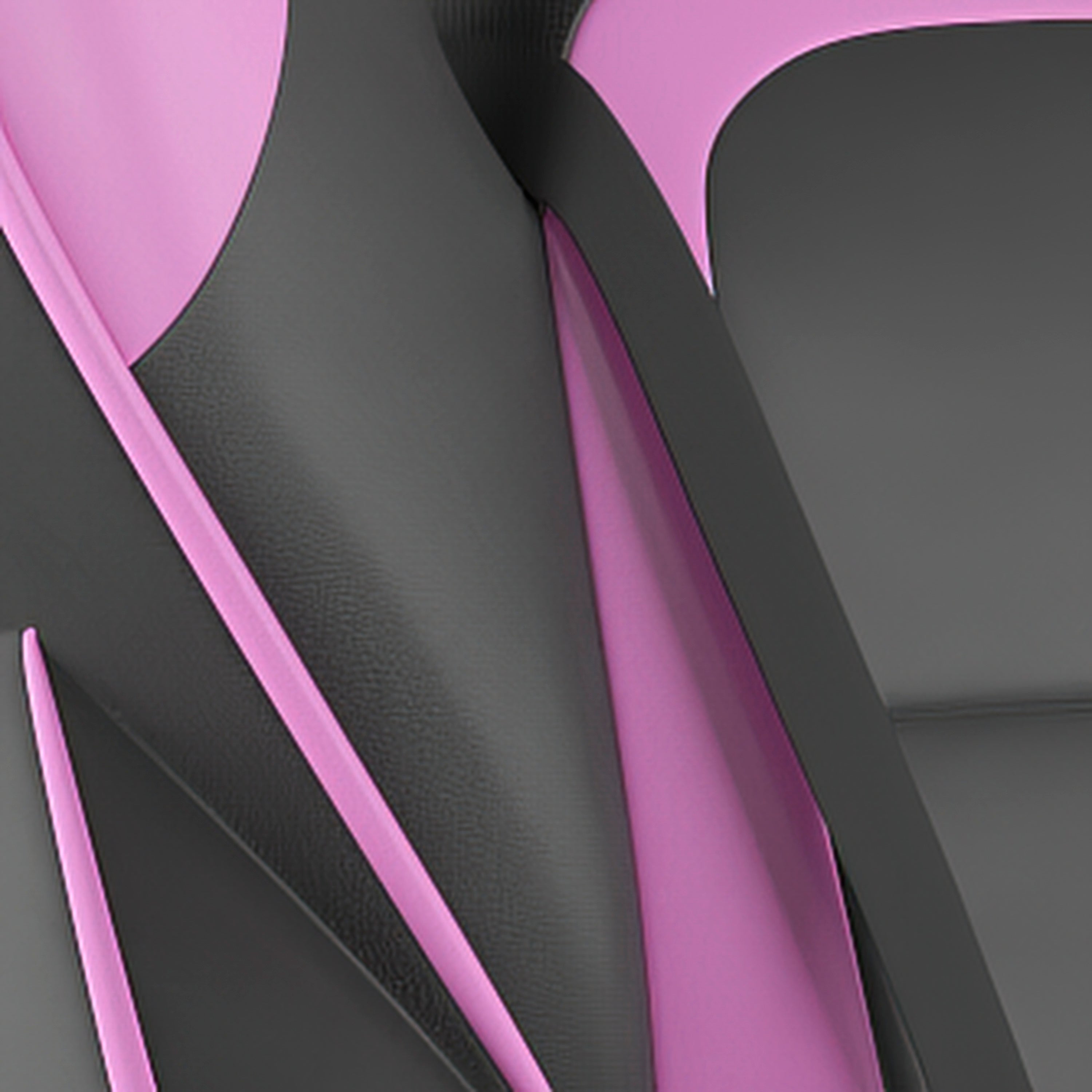 X40 Gaming Chair Racing Computer Chair with Fully Reclining Back/Arms and Transparent Roller Wheels, Slide-Out Footrest, - Black/Purple