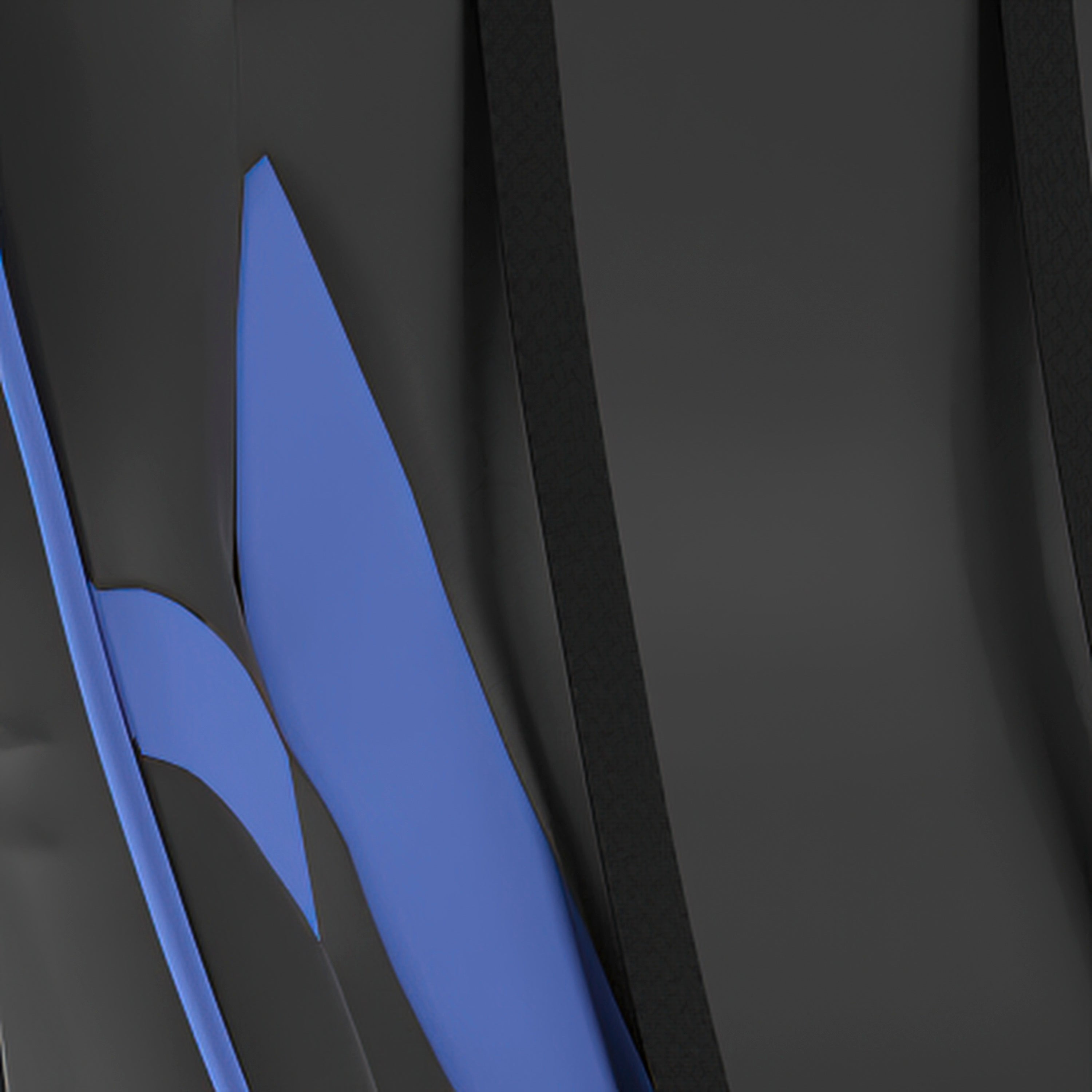 X30 Gaming Chair Racing Computer Chair with Reclining Back, Slide-Out Footrest, and Transparent Roller Wheels in Blue LeatherSoft