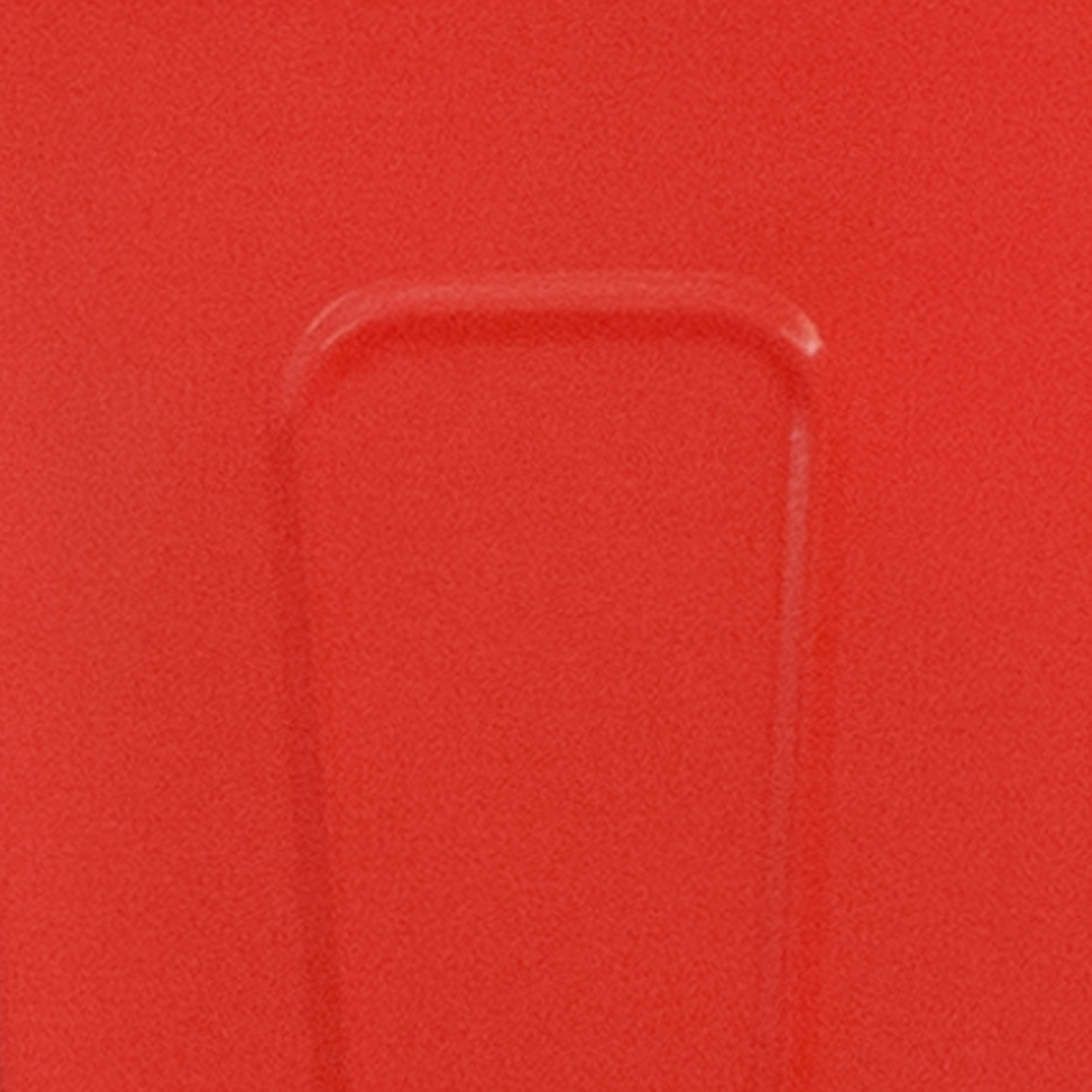 Perry Red Metal Stackable Chair with Wood Seat