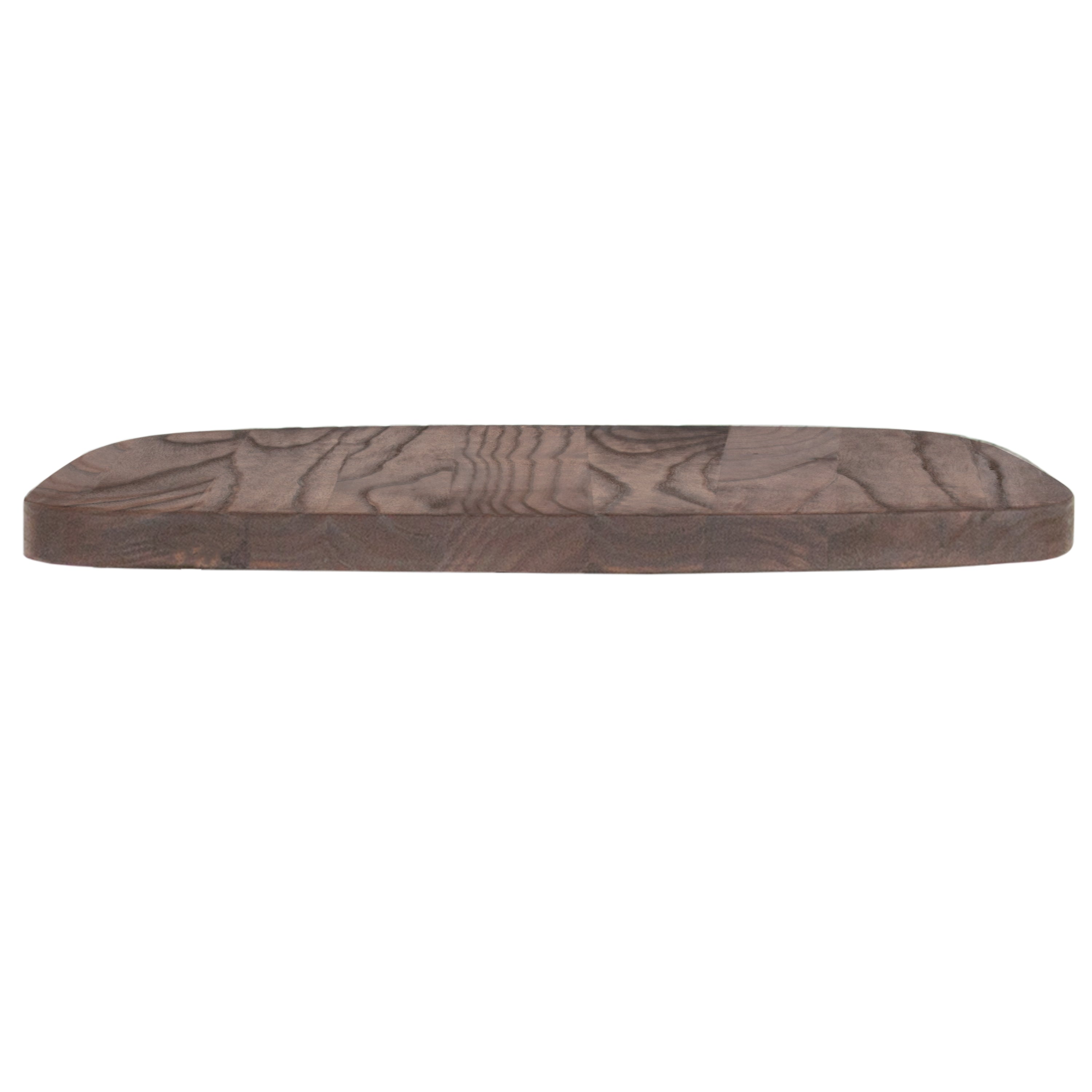 Perry Rustic Walnut Wood Seat for Colorful Metal Chairs