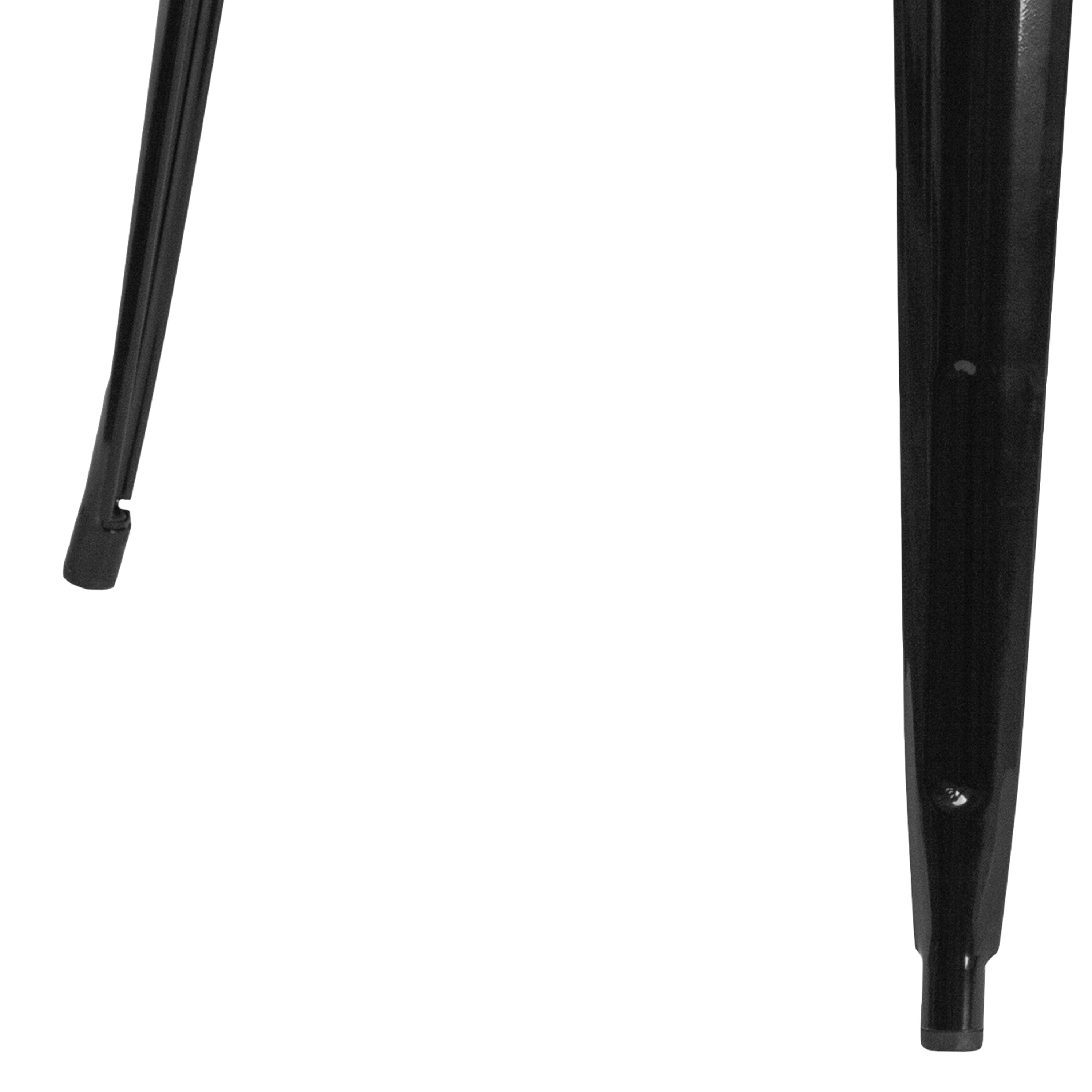 Toby Commercial Grade 31.75" Square Black Metal Indoor-Outdoor Table