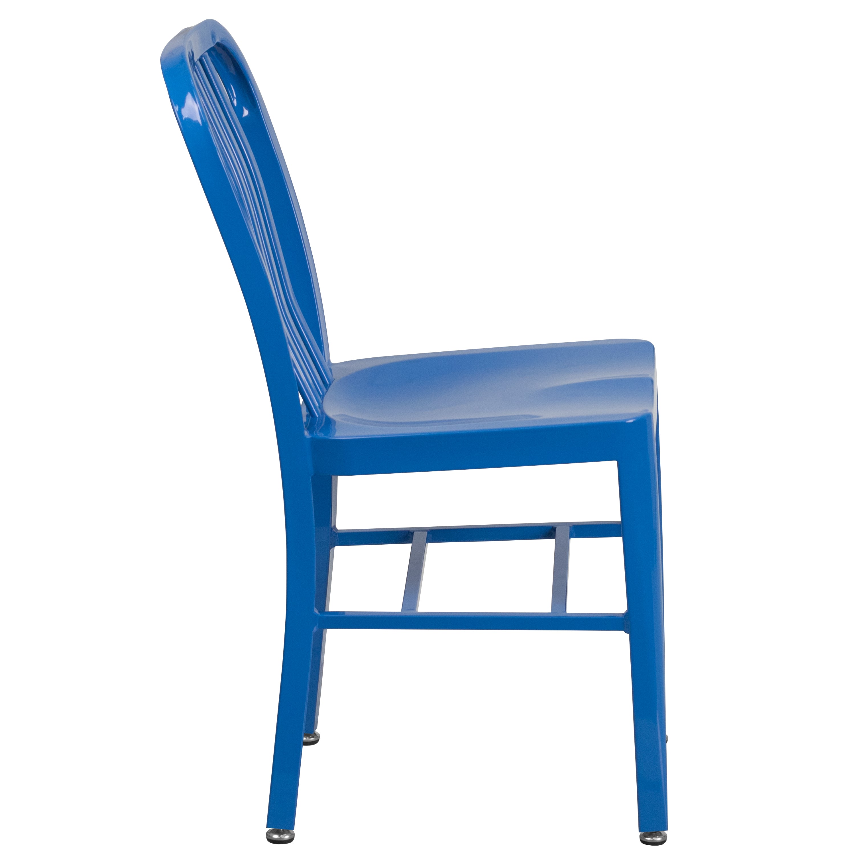 Gael Commercial Grade Blue Metal Indoor-Outdoor Chair