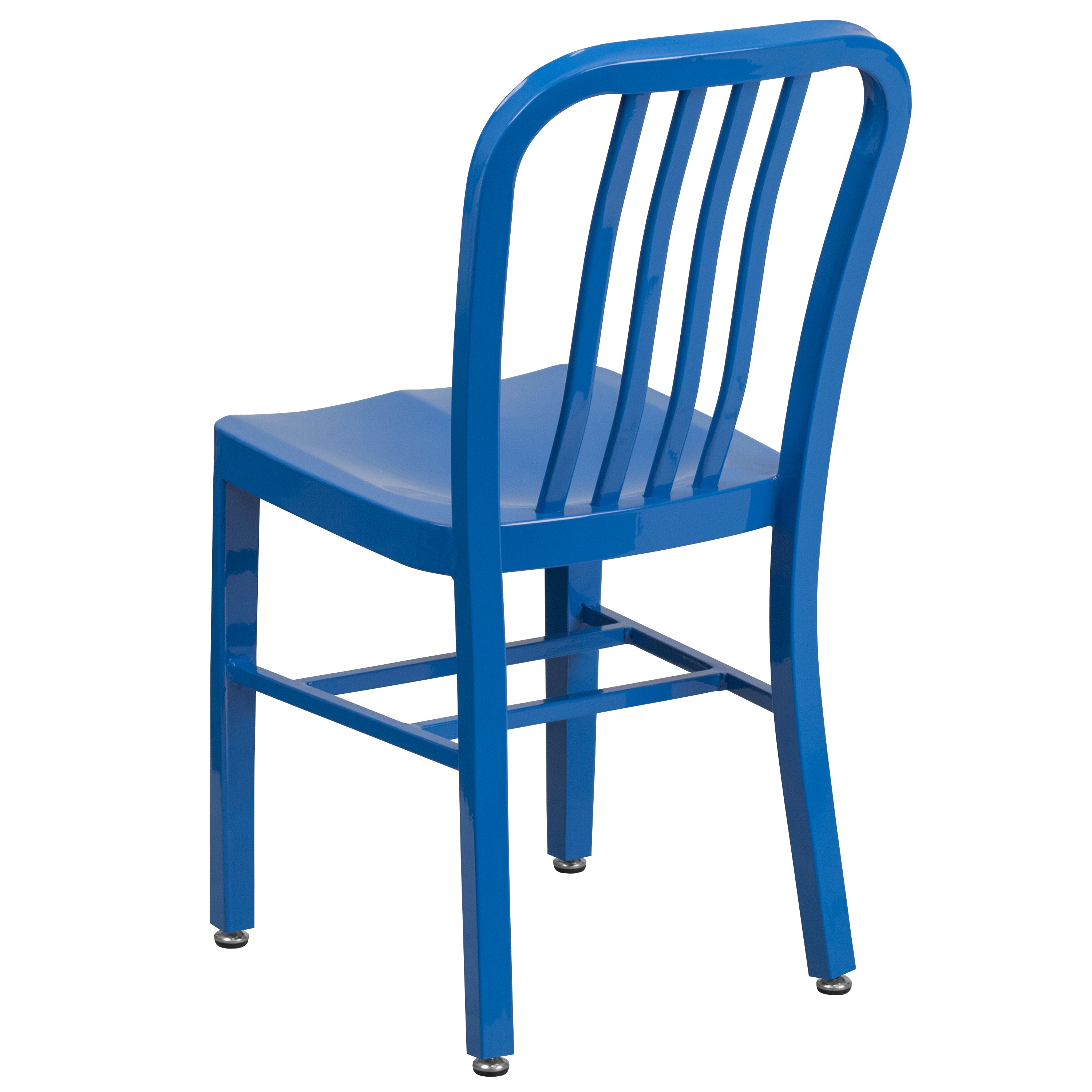 Gael Commercial Grade Blue Metal Indoor-Outdoor Chair