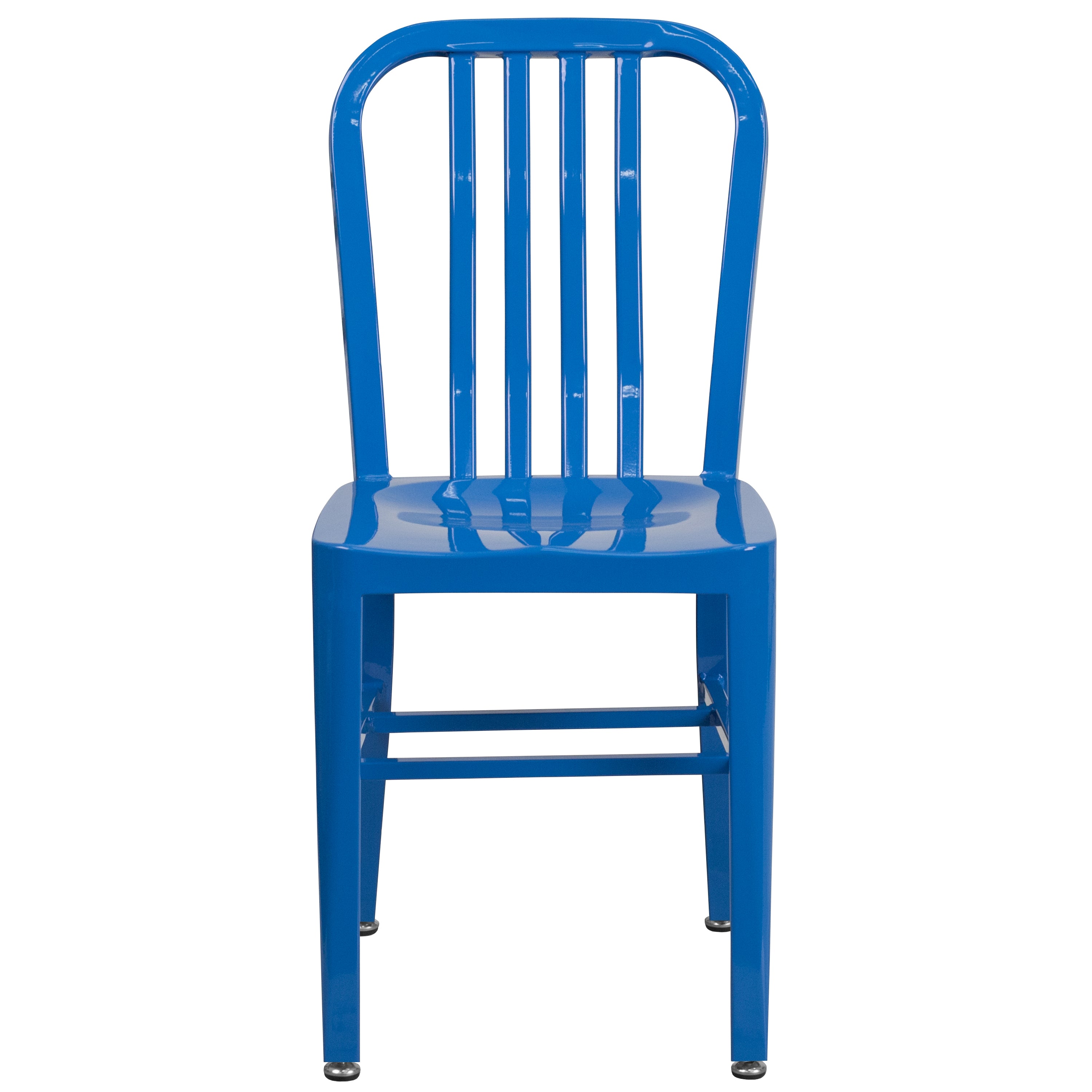 Gael Commercial Grade Blue Metal Indoor-Outdoor Chair