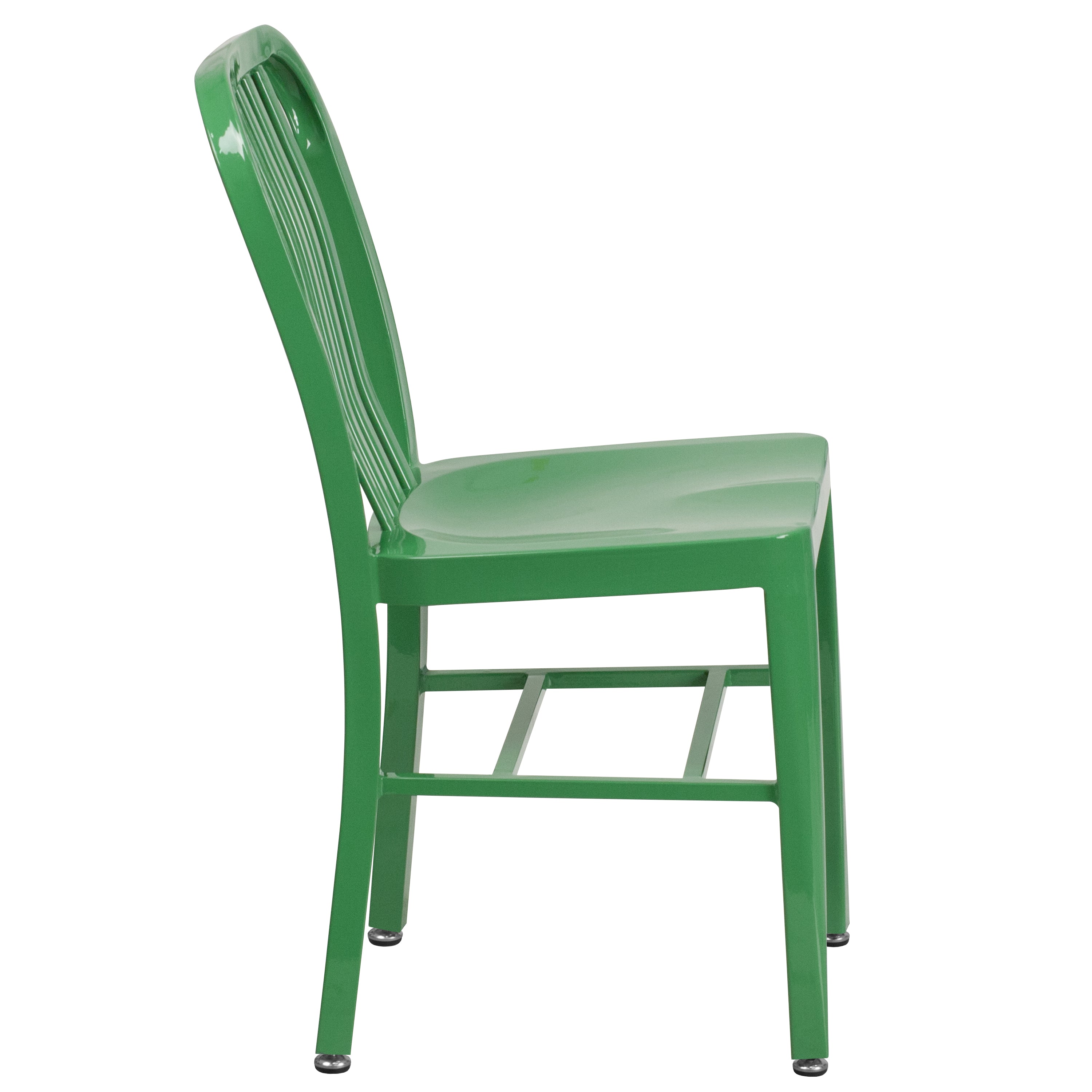 Gael Commercial Grade Green Metal Indoor-Outdoor Chair