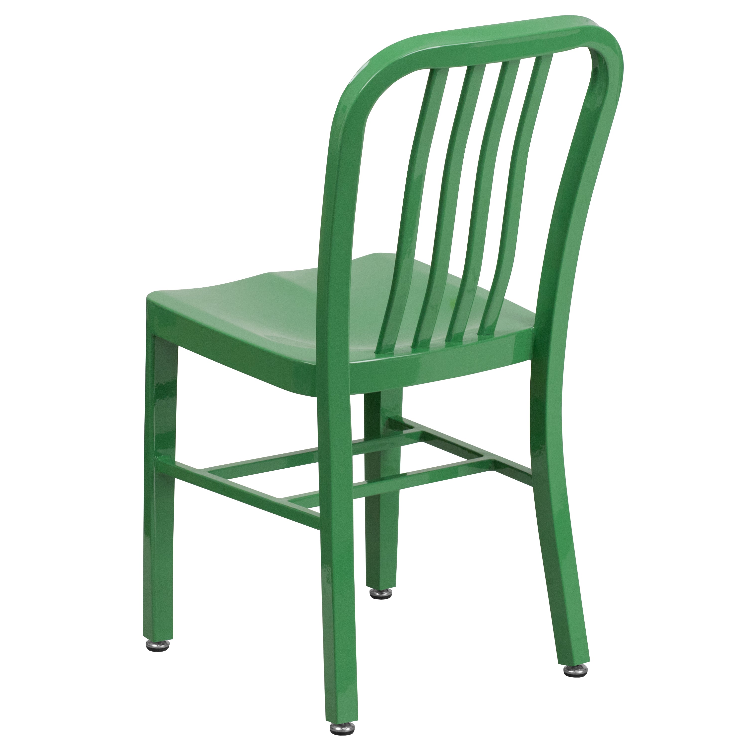 Gael Commercial Grade Green Metal Indoor-Outdoor Chair