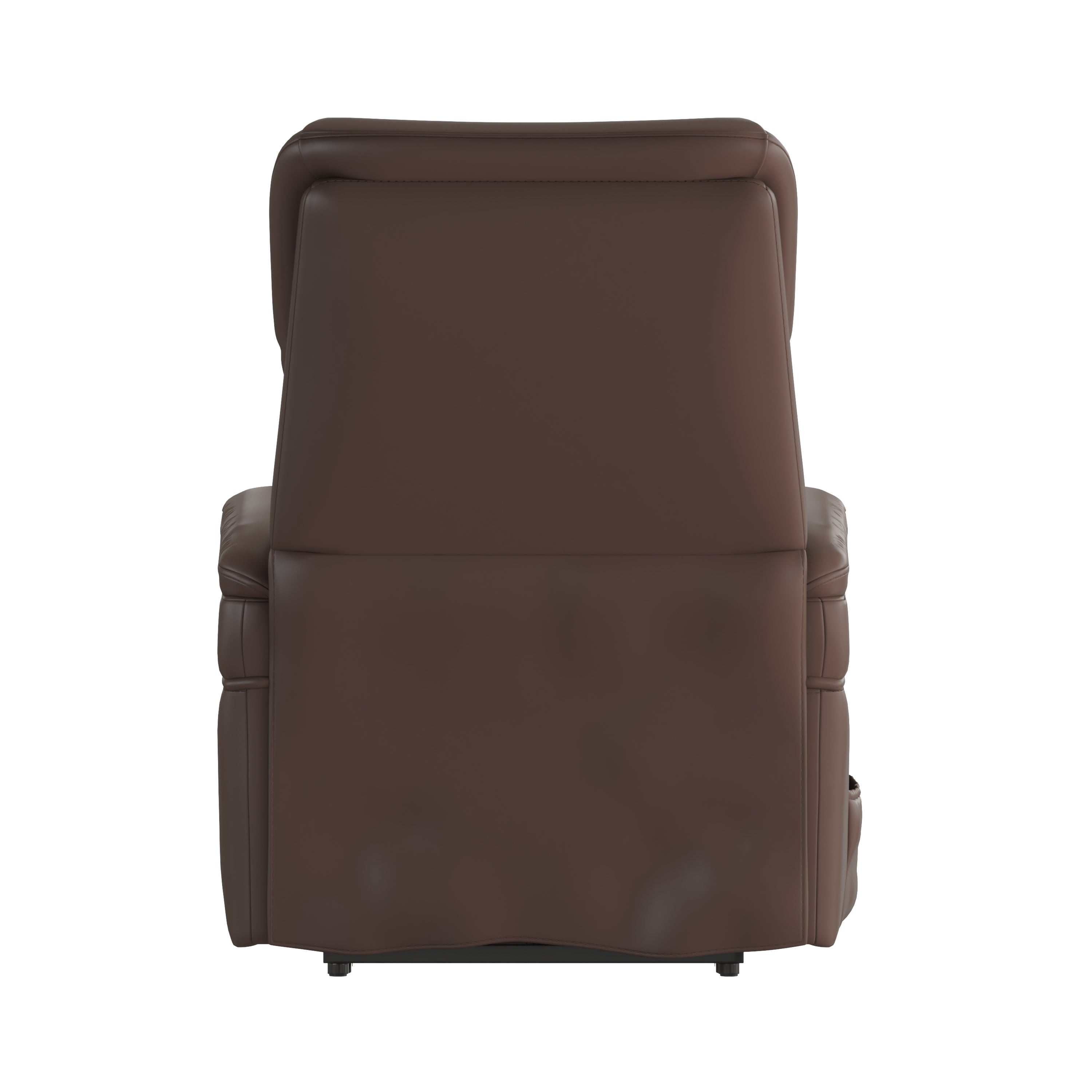 HERCULES Series Cognac LeatherSoft Remote Powered Lift Recliner for Elderly