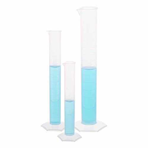Cylinder, Pp, Hexagonal Base, 500ml, Pk/4