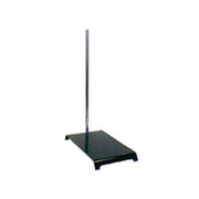 Support Stand, Stamped Steel, 5X8" Base, 20" Rod, 3/8" Rod Dia.