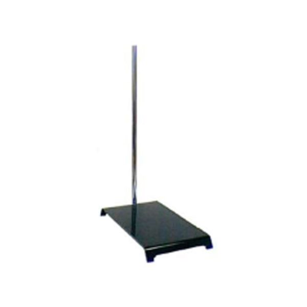Support Stand, Stamped Steel, 5X8" Base, 20" Rod, 3/8" Rod Dia.