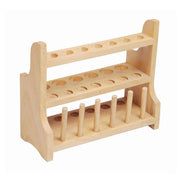 Wood Test Tube Stand With Sixdraining Pins