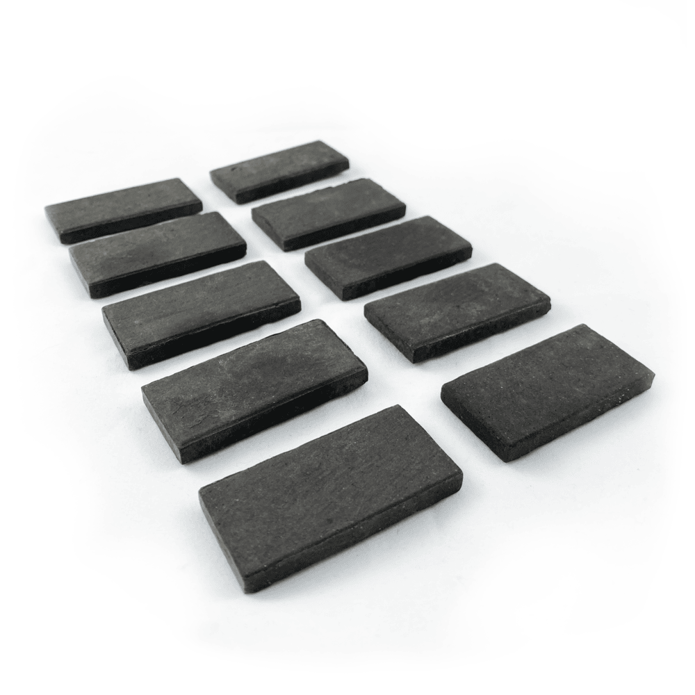 Streak Plates - Black, 1 X 2", Pack Of 10