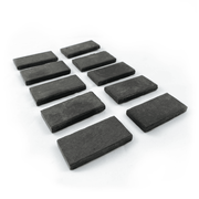 Streak Plates - Black, 1 X 2", Pack Of 10