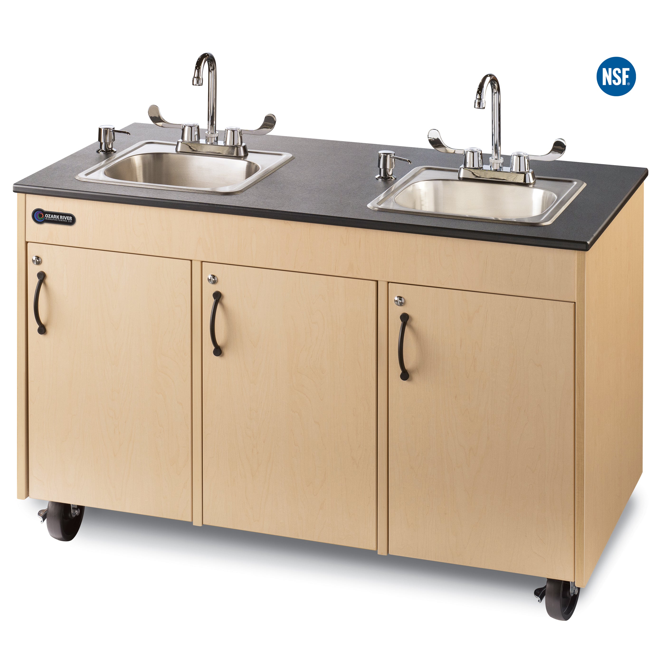Lil Delux Portable Kid Sink - Double Sink Basin - 48.25"W X 24.25"D X 32.50"H