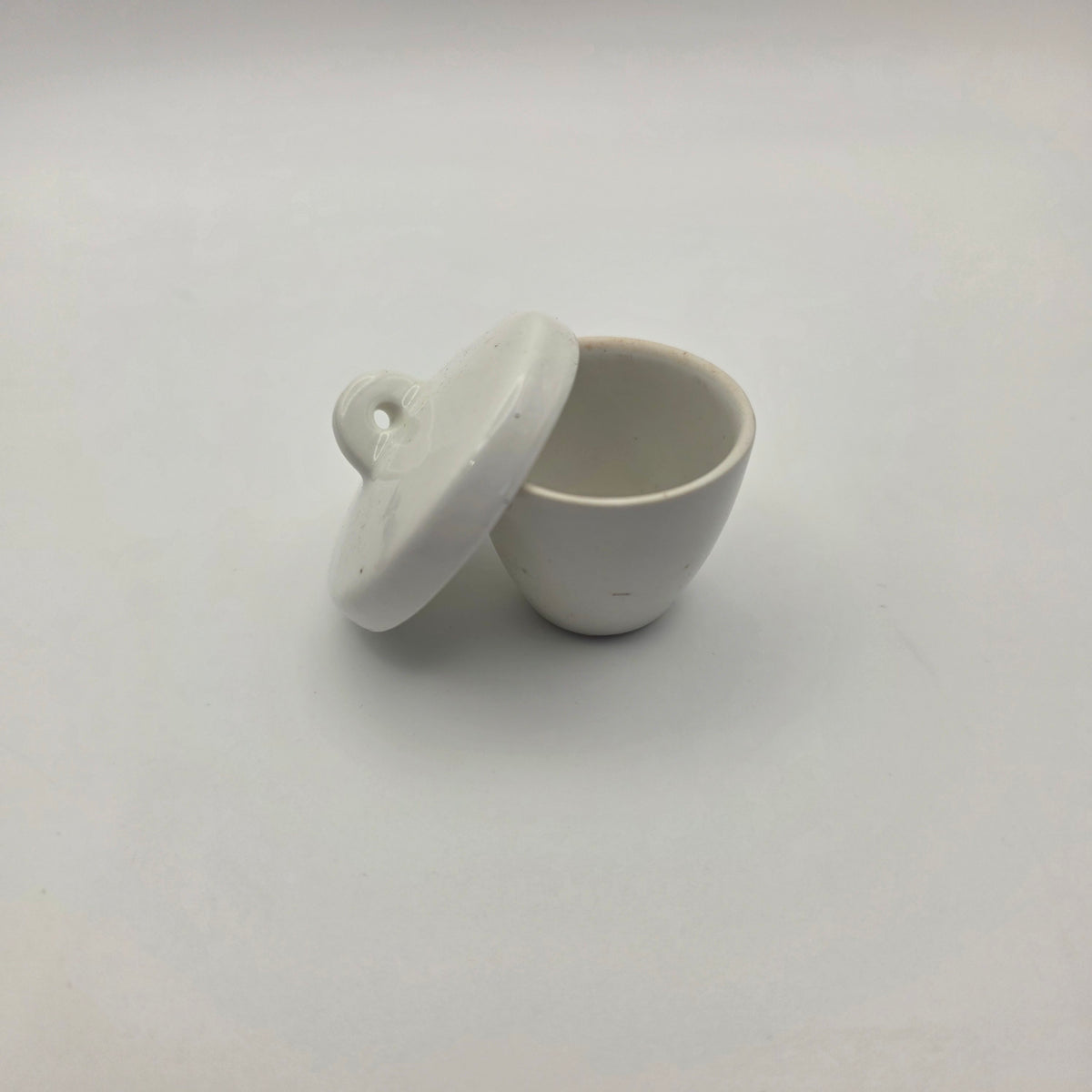 Crucible, Porcelain, High-Form, 10ml, with Lid, Pack of 20