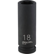 Channellock 1/2 In. Drive 18 mm 6-Point Deep Metric Impact Socket