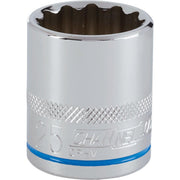 Channellock 1/2 In. Drive 25 mm 12-Point Shallow Metric Socket