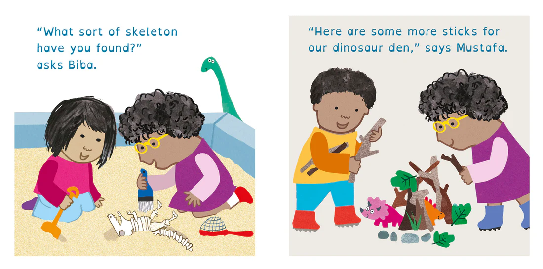 Rosa Loves Dinosaurs - 8x8 Board book Edition