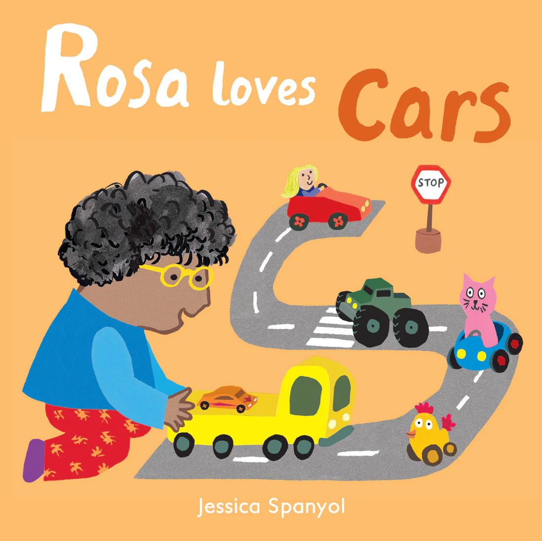 Rosa Loves Cars - 8x8 Board book Edition