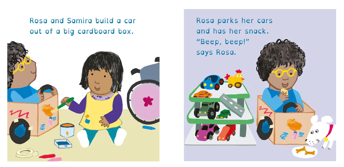 Rosa Loves Cars - 8x8 Board book Edition