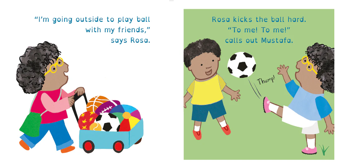 Rosa Plays Ball - 8x8 Board book Edition