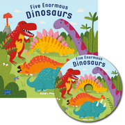 Five Enormous Dinosaurs - 8x8 Softcover with CD Edition