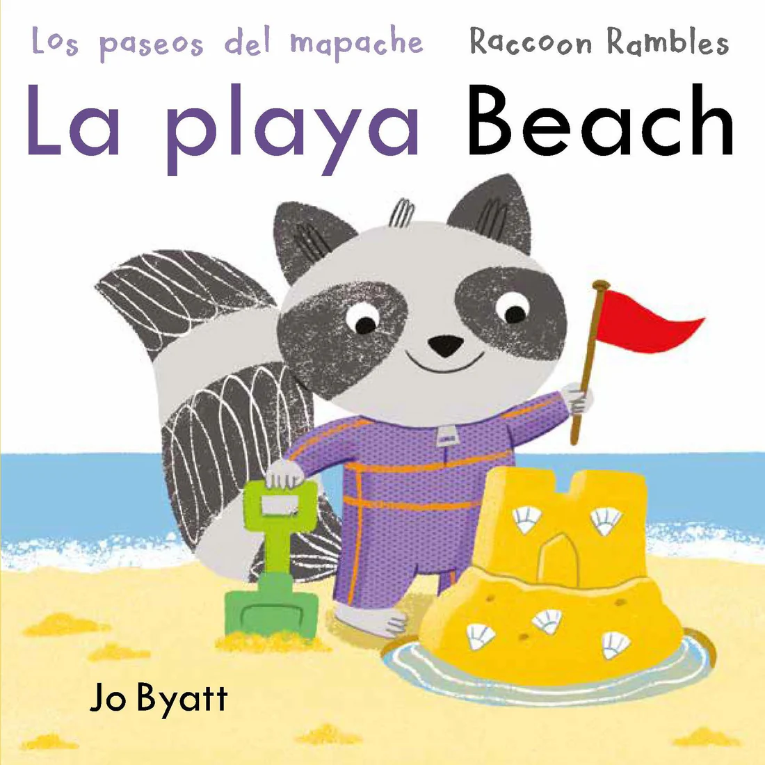 Los paseos del mapache: La playa/Beach - Board book Edition