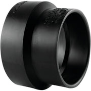 Charlotte Pipe 4 In. x 3 In. Sewer Hub x Sch 40 Hub Sewer Pipe Adapter ABS Coupling