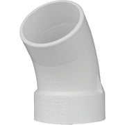 Charlotte Pipe 3 In. Schedule 30 45 Deg. DWV PVC Street Elbow (1/8 Bend)