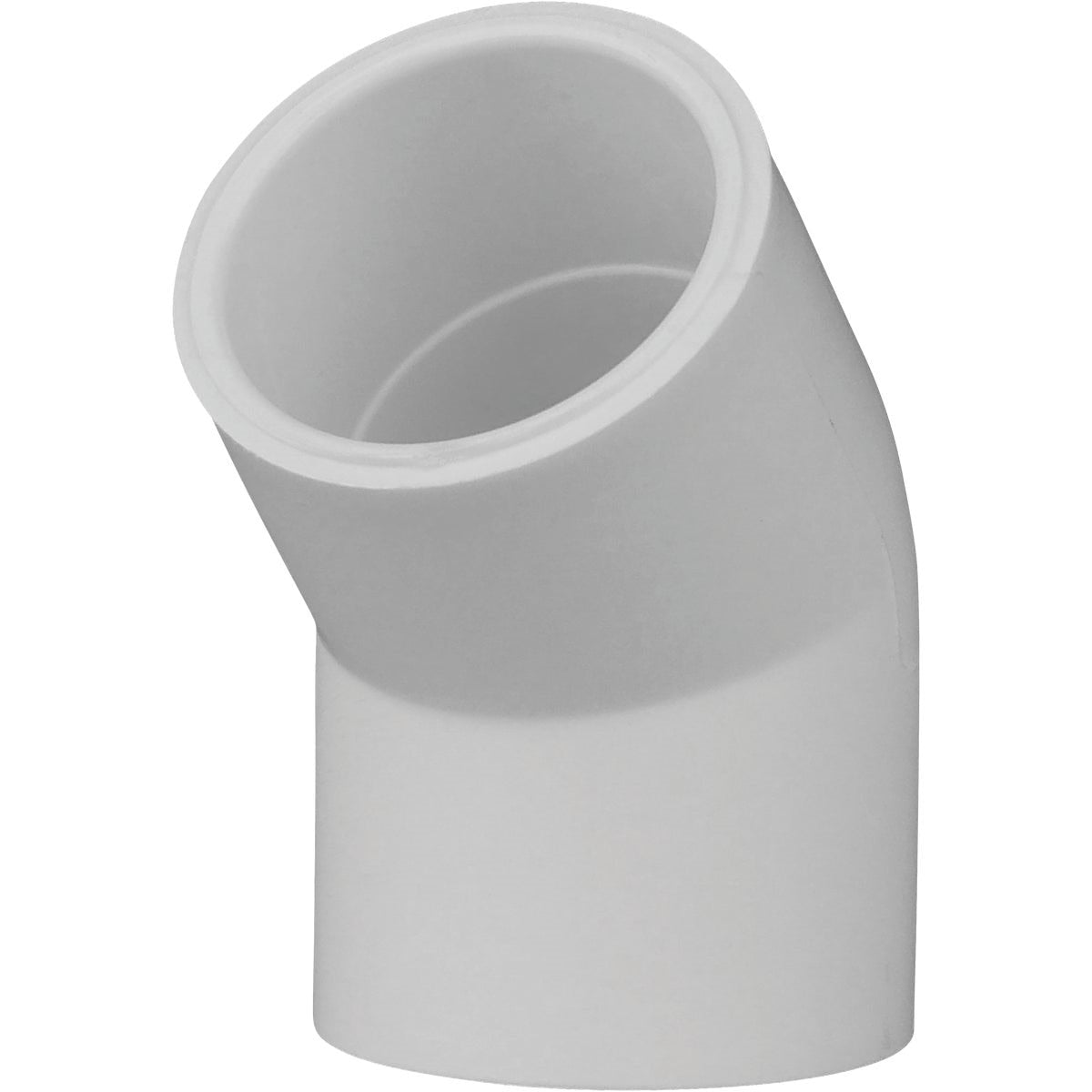 PVC 02309  0800HA Charlotte Pipe 3/4 In. Slip x Slip Schedule 40 45 Deg. PVC Elbow (1/8 Bend)